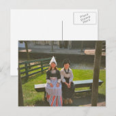 Kinderen in het Nederlands nationaal kostuum Briefkaart (Voorkant / Achterkant)