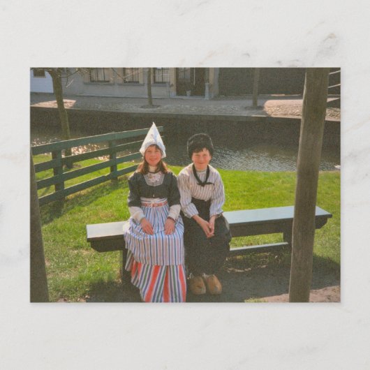 Kinderen in het Nederlands nationaal kostuum Briefkaart (Voorkant)