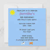 Kinderen in het park, kleurrijke  partij kaart (Achterkant)