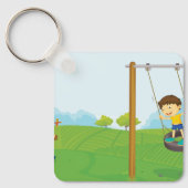 Kinderen in het park sleutelhanger (Voorkant)