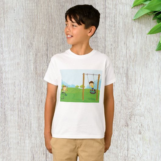 Kinderen in het park t-shirt