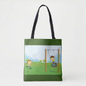 Kinderen in het park tote bag (Voorkant)