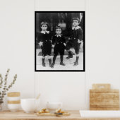 Kinderen in Little Lord Fauntleroy Suits 1914 Poster (Keuken)
