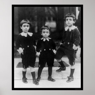 Kinderen in Little Lord Fauntleroy Suits 1914 Poster
