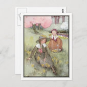  kinderen in Meadow door Anne Anderson Briefkaart (Voorkant / Achterkant)