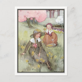 kinderen in Meadow door Anne Anderson Briefkaart