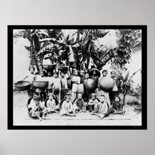 Kinderen in Saigon, Zuid-Vietnam 1901 Poster