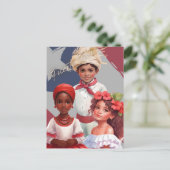 Kinderen in traditionele Puerto Ricaanse kleding Briefkaart (Staand voorkant)