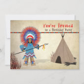 Kinderen Indische Birthday-video - Indische en Tep Kaart (Voorkant)