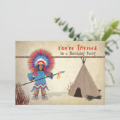 Kinderen Indische Birthday-video - Indische en Tep Kaart (Staand voorkant)