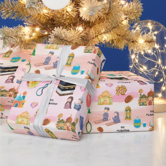 Kinderen Islamitisch Cadeauverpakking – Kleurrijke Cadeaupapier (Feestdagen)