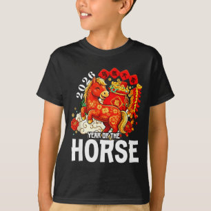 Kinderen Jaar Van Het Paard 2026 Chinees Maanjaar T-shirt