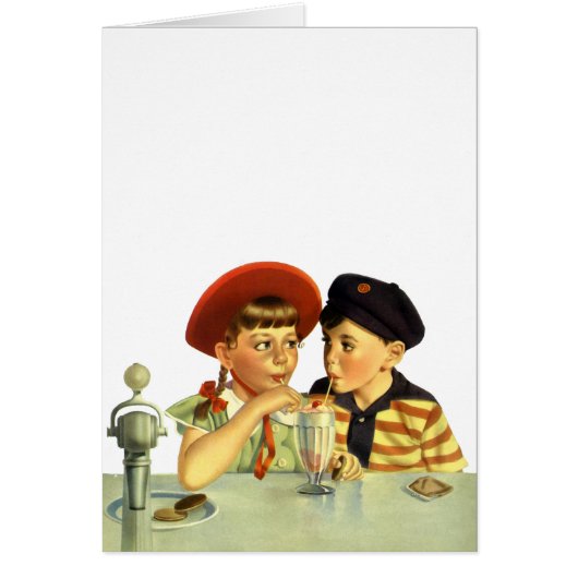 kinderen, jongens en meisjes die een schaar delen (Voorkant)