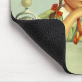 kinderen, jongens en meisjes die een schaar delen muismat (Hoek)