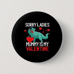 Kinderen Jongens Valentijnsdag Shirt Sorry Dames M Ronde Button 5,7 Cm
