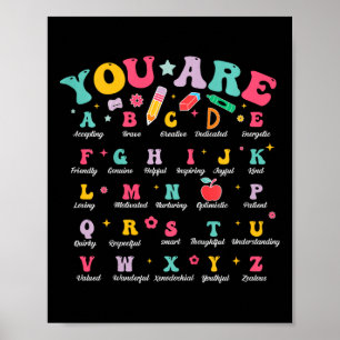 Kinderen Jullie Zijn Letters Alfabet Abc's School  Poster