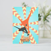 Kinderen 'JUMP' Uitnodiging (Staand voorkant)