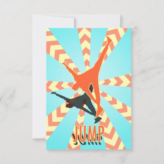 Kinderen 'JUMP' Uitnodiging (Achterkant)