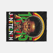 Kinderen Juneteenth Prince 1865 Black History Mont Fleece Deken (Voorkant (Horizontaal))