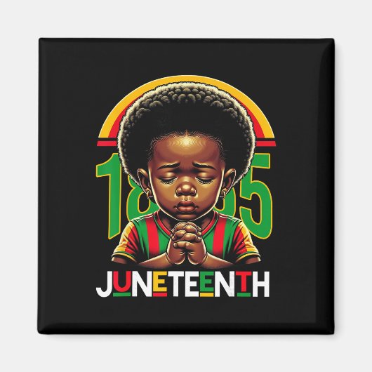 Kinderen Juneteenth Prince 1865 Zwarte Geschiedeni Magneet (Voorkant)