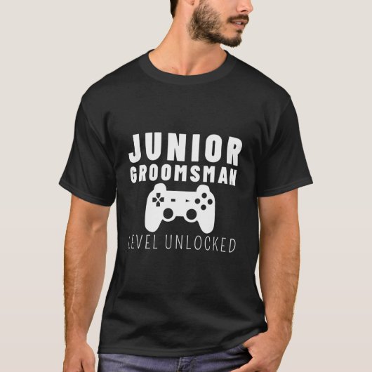 Kinderen Junior Bruidsjonker Trouwfeest Bachelor P T-shirt (Voorkant)