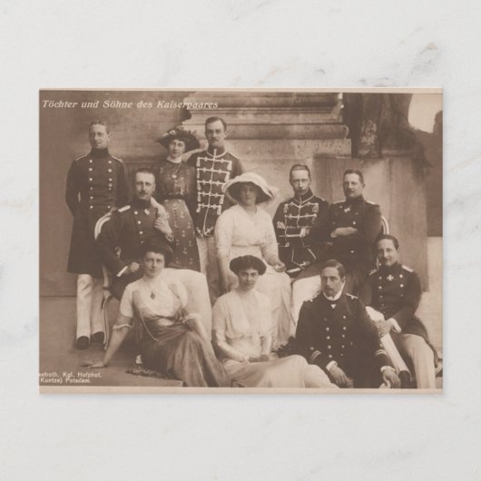 Kinderen KAISER WILHELM II Duitsland #025d Briefkaart (Voorkant)