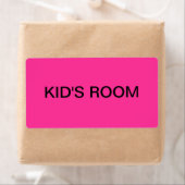 Kinderen kamer inpakken & verplaatsen etiket (Insitu)