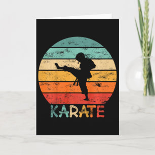 Kinderen Karate Martial Arts Grunge Motief Een Jon Kaart