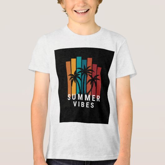 Kinderen Katoenen T-shirt Unisex Zachte Comfortabe (Voorkant)
