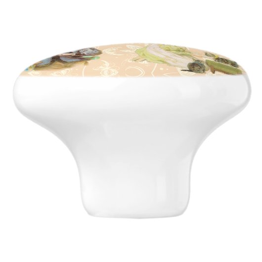  kinderen keramische knop (Zijkant)