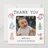 Kinderen Kerst 2 Foto Bedankt (Voorkant)