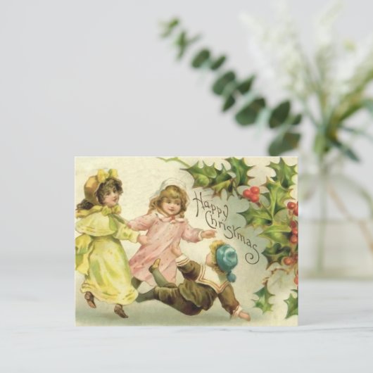  Kinderen Kerst Briefkaart (Staand voorkant)