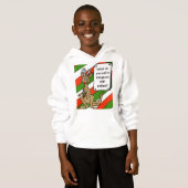 Kinderen kerst grap hoodie (Voorkant volledig)