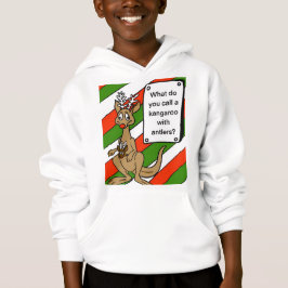 Kinderen kerst grap hoodie