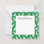 Kinderen Kerst Mooie Sneeuwman in Mutsen Notitiekaartje (Voorkant)