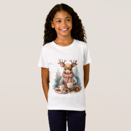 Kinderen Kerst  rustiek T-shirt