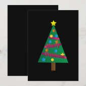 Kinderen Kerstboom Save The Date (Voorkant / Achterkant)