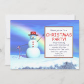 Kinderen Kerstfeest Sneeuwman Kaart (Voorkant)