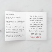 Kinderen kerstkaart Bericht en gedicht Feestdagen Kaart (Binnen)