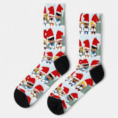 Kinderen Kerstliedjes Zingen Kerstmis Sokken (Links)