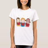 Kinderen Kerstliedjes Zingen Winter Koor T-shirt (Voorkant)