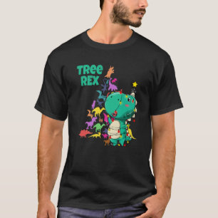 Kinderen Kerstmis Dinosaurus Boom Rex Paleontoloog T-shirt