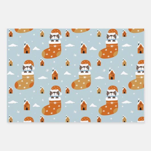 Kinderen Kerstmis Inpakpapier Vel (Voorkant 3)