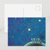 Kinderen kijken naar Night Starry Sky Briefkaart (Voorkant / Achterkant)