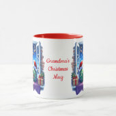 Kinderen kijken naar Santa's Sleigh gepersonalisee Mok (Midden)