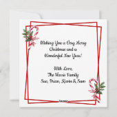 Kinderen kijken naar Santa's Sleigh kerstavond Feestdagenkaart (Achterkant)