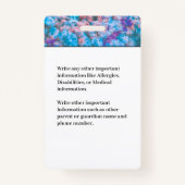 Kinderen Kinder Foto ID Identificatie Kaart Aangep Badge (Achterkant)