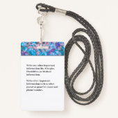 Kinderen Kinder Foto ID Identificatie Kaart Aangep Badge (Achterkant met draagriem)