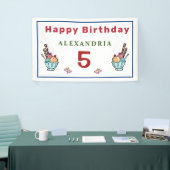 Kinderen Kinder Happy Birthday Party Fun Personal Spandoek (Beurs)