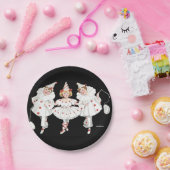 Kinderen Kinder Pierrot Clown Birthday Borden Papieren Bordje (Feest)